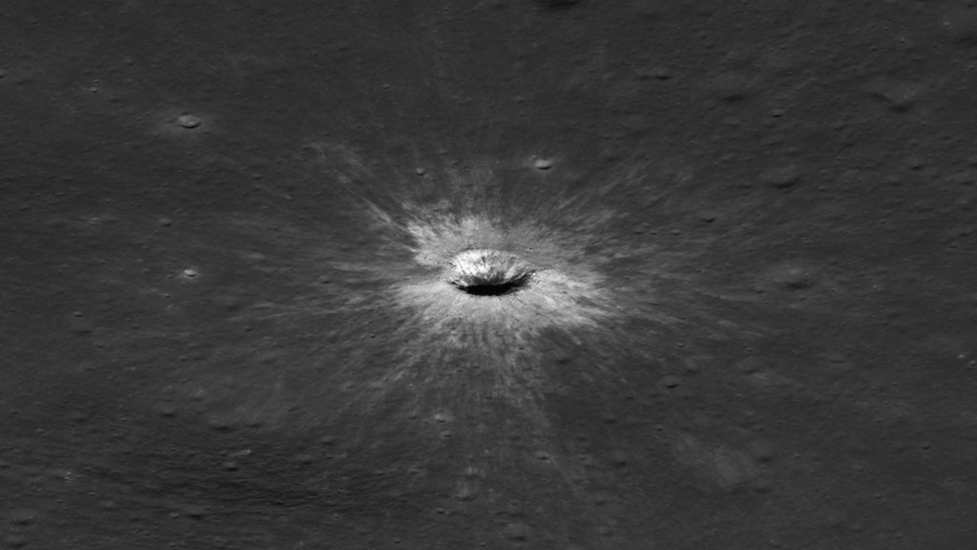 New crater on the Moon! A key LROC science objective is monitoring the Moon for changes, including newly formed impact craters, landslides, and tectonic faults.